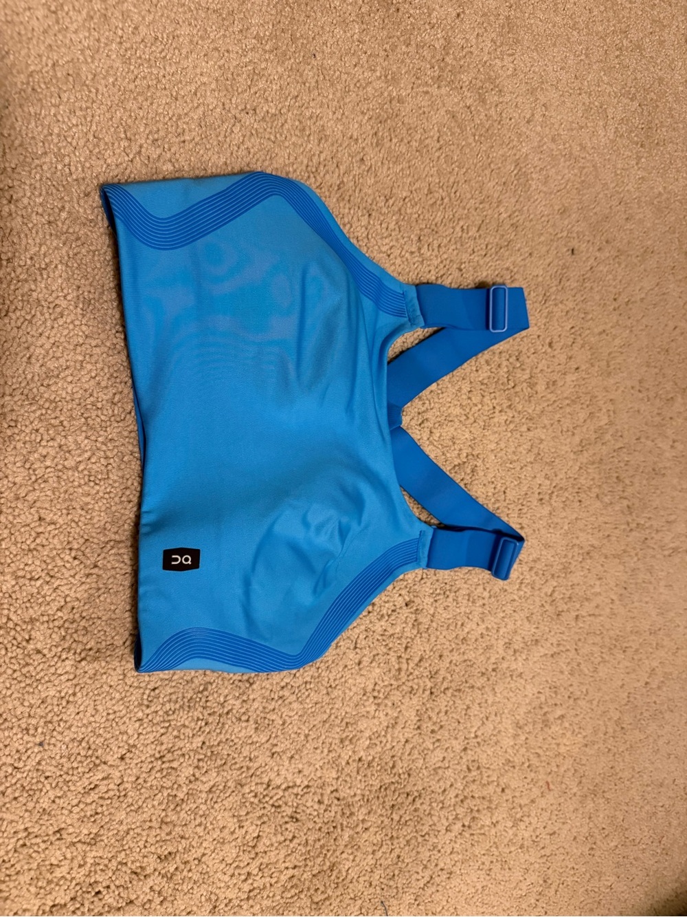 On running performance flex bra blue